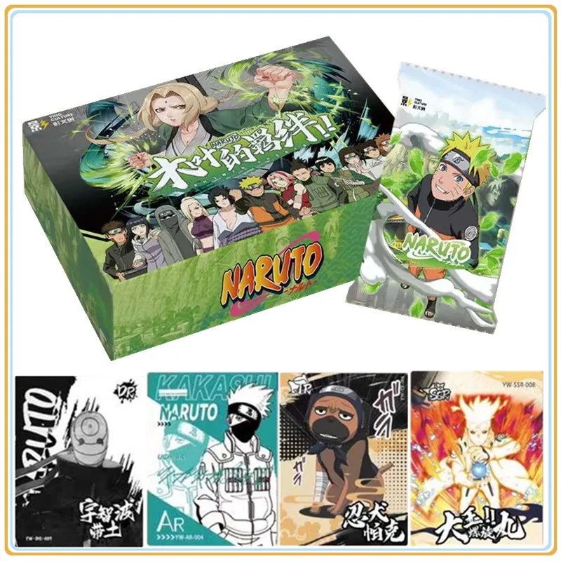 YIN CULTURE Original  Naruto Collection Card Anime Figure Sasuke Sakura Hinata Tsunade Jiraiya Rare Collection Cards Toys Gifts