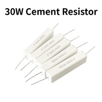 30W Cement Resistor 5% 1-200R 1R 1.5R 2R 3R 3.3R 4R 4.7R 5R 6R 8R 10R 12R 15R 20R 22R 25R 100R 120R 150R 200R