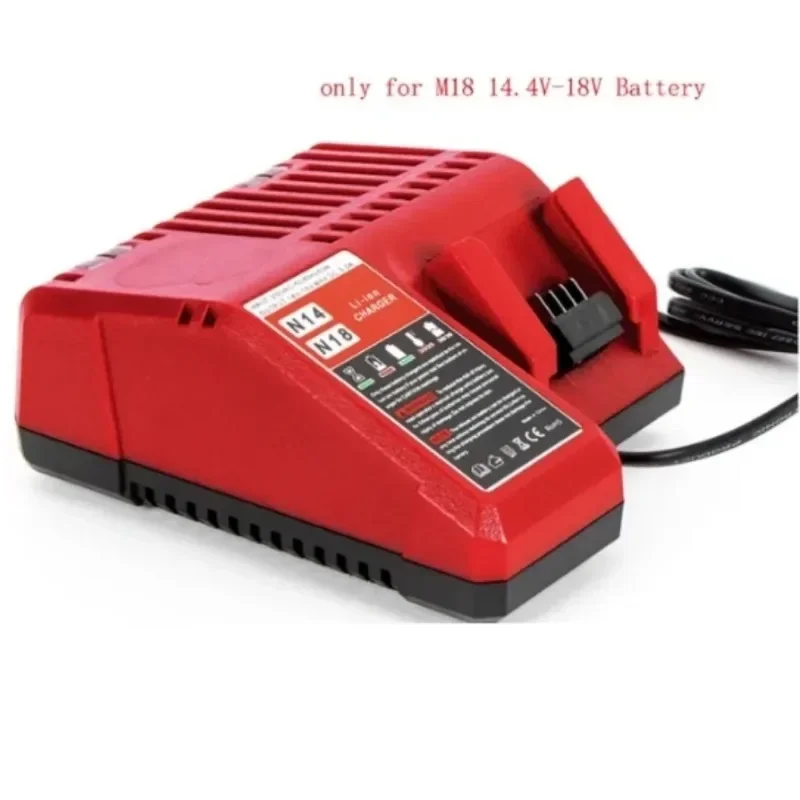 Replace Lithium-ion Battery Charger, for Milwaukee M18 14.4 V-18V 48-11-1850 48-11840 48-11815 48-11-1828 Multi Voltage Charger