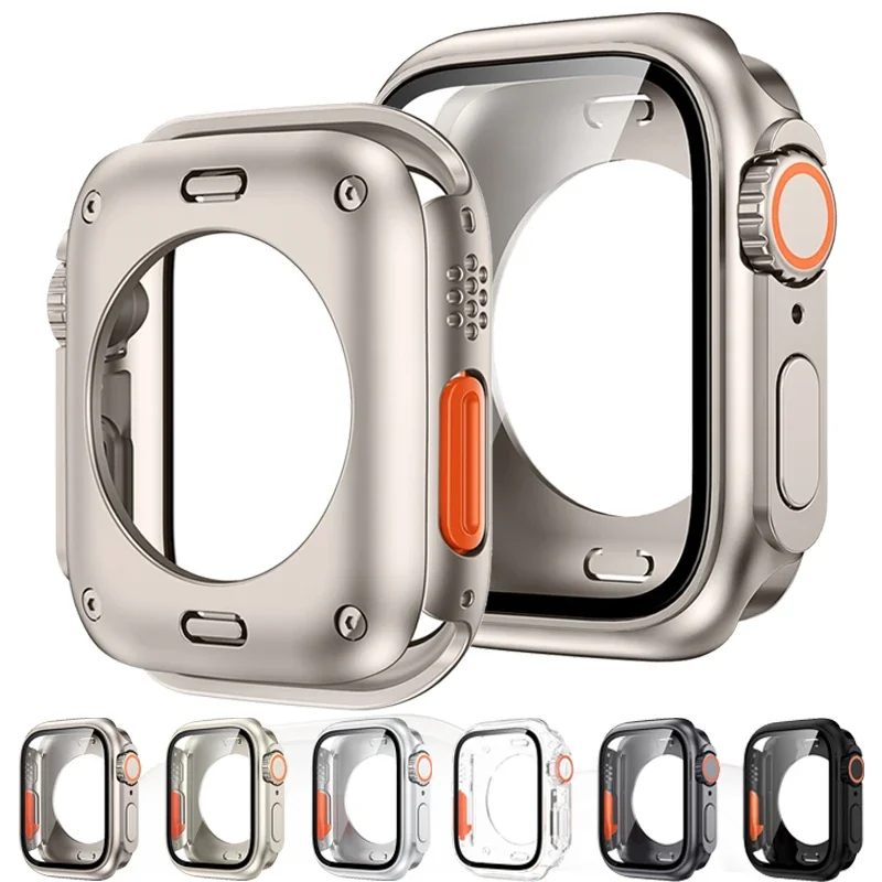 Protetor de Tela Frame para Apple Watch, Cobertura Total, Mudança para Ultra Cover, 2 em 1 Atualização para 6, 10, 9, 8, 7, 46mm, 42mm