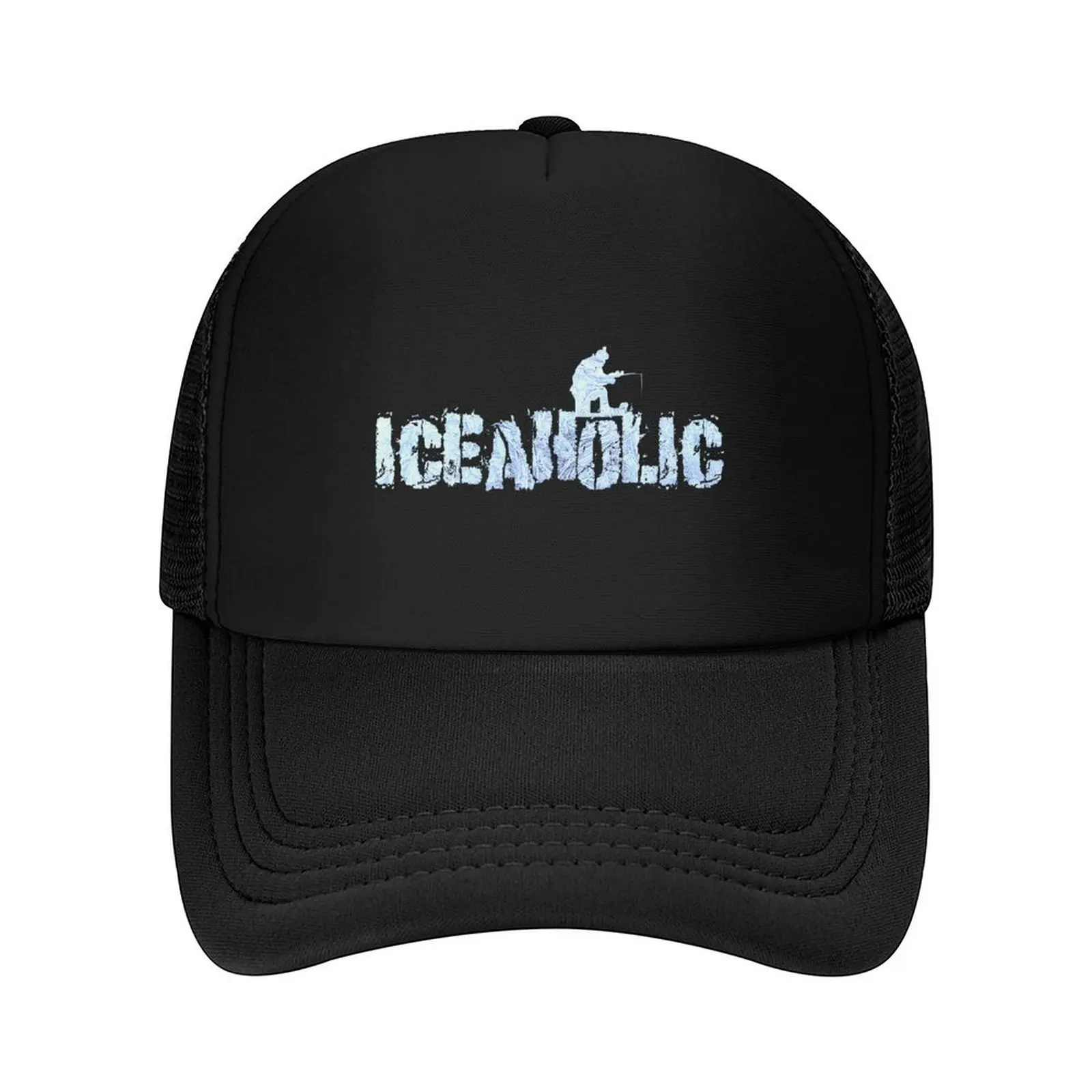 

Iceaholic Ice Fishing Baseball Cap Hip Hop Funny hats luxury caps Dropshipping Trucker Hats For Men Women's