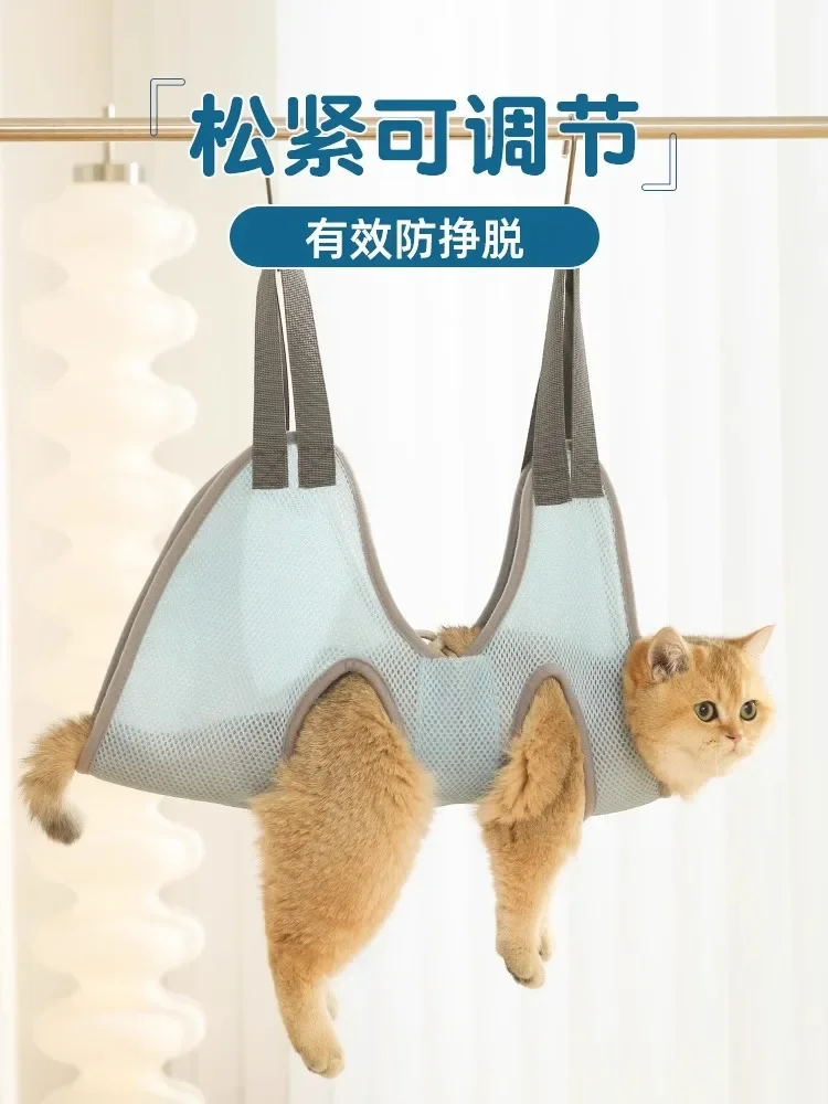 

Cat bathing nail clipping artifact anti-scratch and bite washing and fixed cat bag bondage hanging cats