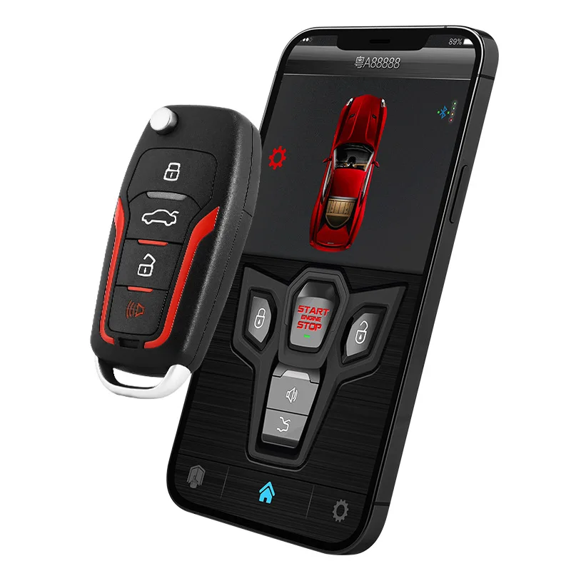 For One-Way Burglar Alarm Mobile Phone App Bluetooth Remote Vibration Alarm Key