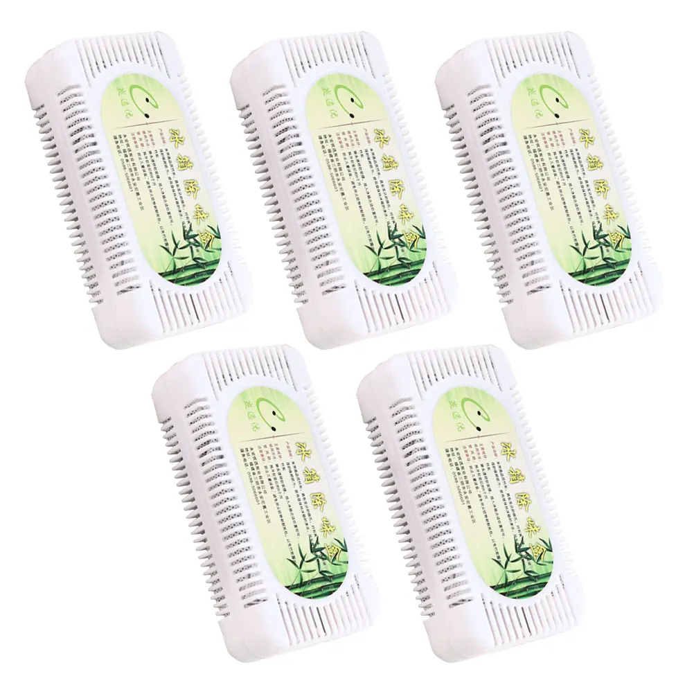 

5 Pcs Activated Charcoal Deodorizer Fridge Odor Remover Refrigerator Freshener Air Purifier Box Closet Smell Absorber Wardrobe