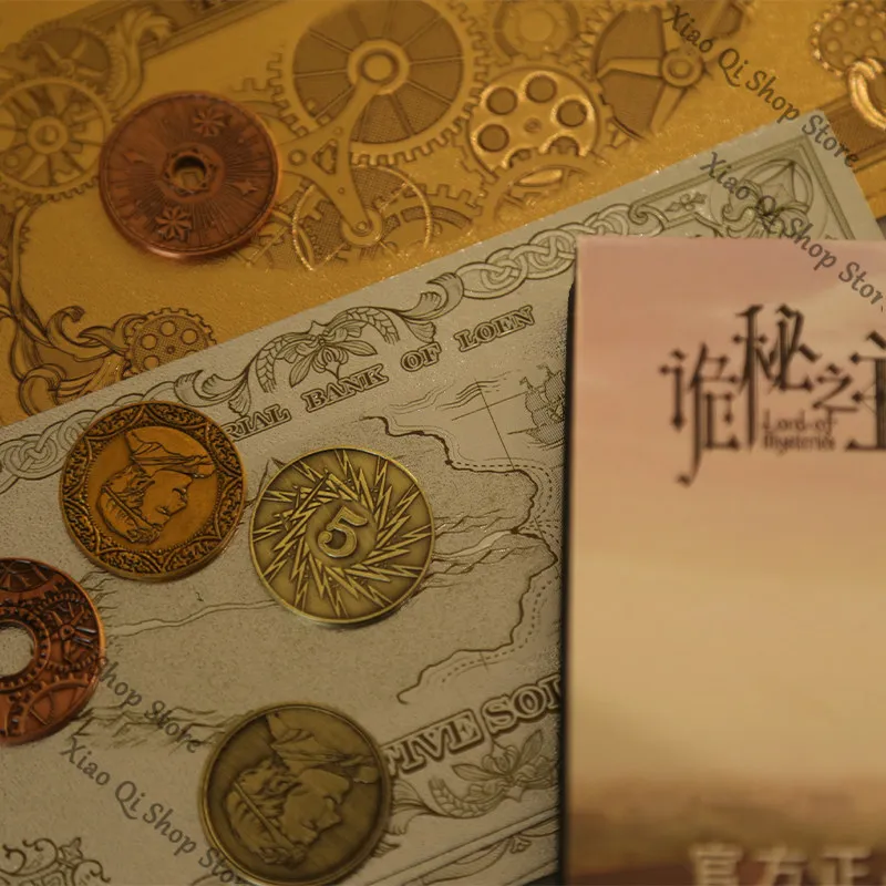 

Официальное «Властелин тайн», подлинная валюта Королевства Ruen, памятная бумажная валюта, монета высокого качества, засада