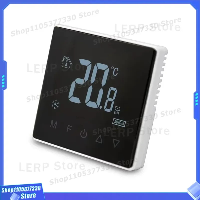 Tuya Smart WiFi Air Heating Water Controller Digital Touch Screen HVAC System Fan Coil Temperature Control for Indoor Home