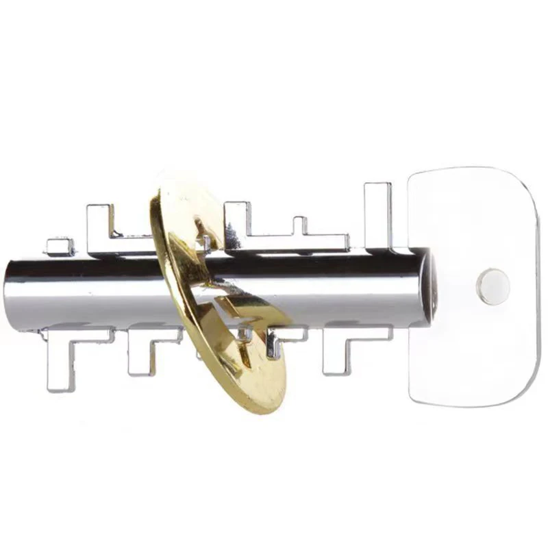 Classica serratura a chiave puzzle in metallo 3D sblocca rompicapo adulti adolescenti bambini IQ test logico giocattoli educativi giochi di smarrinamento