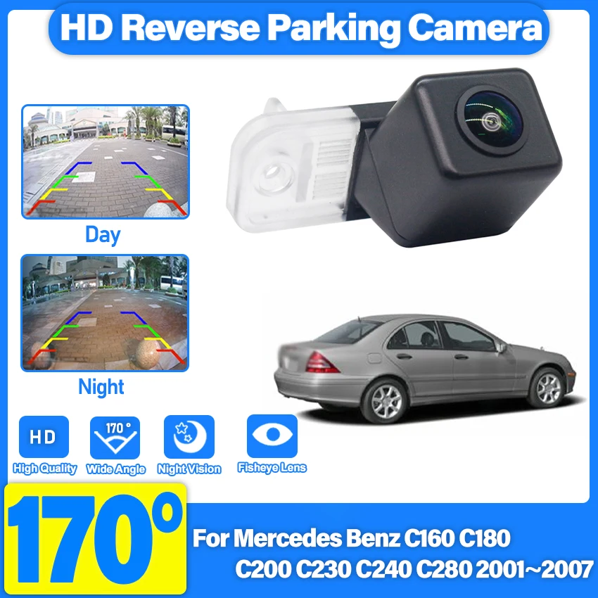 

Автомобильная резервная камера заднего вида HD CCD ​ Для Mercedes Benz C160 C180 C200 C230 C240 C280 2001 2002 2003 2004 2005 2006 2007