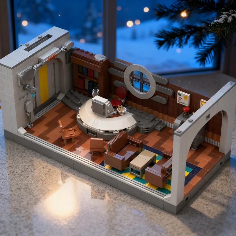 

776 шт. MOC Fallout 4 Vault Overseer S офисная городская модель строительные блоки строительные рождественские подарки игрушки творческое образование