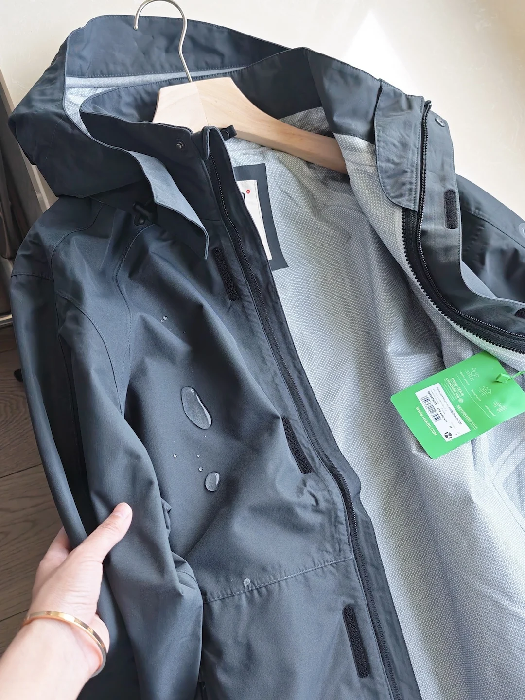 Outdoor Waterproof Casual Sports Jacket Men's Standard Fit Full Heat Seal Hiking Jacket Hard  Outerwear by Magic Home