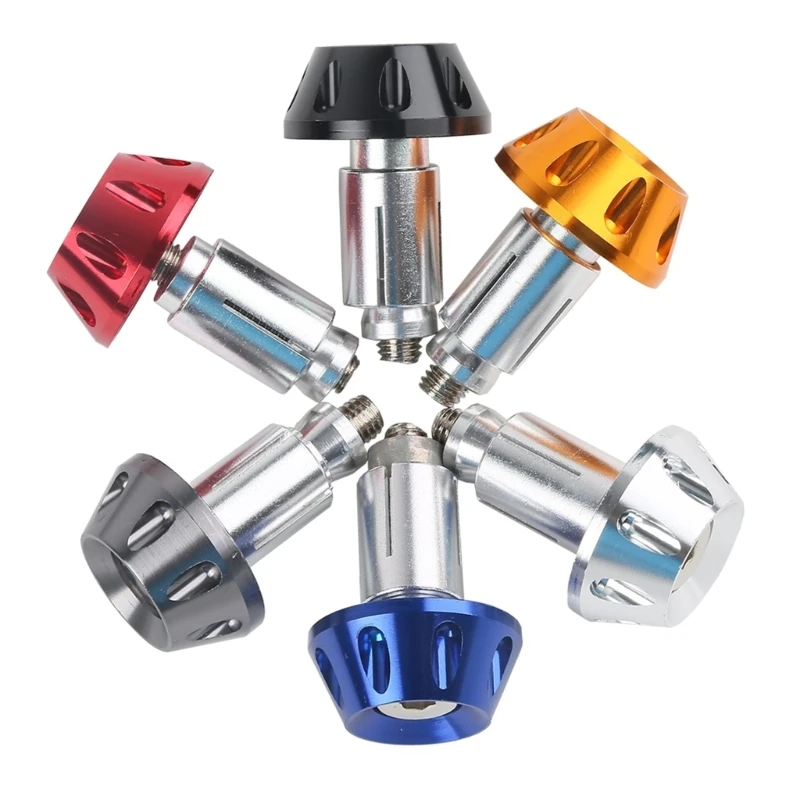 Motorcycles Handle Bar End Weight Handlebar Grips Anti Vibration Silder Plug image 5