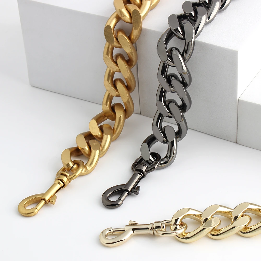 25mm aluminum chain Light weight design super fire mini coin purse thick chain strap crossbody underarm bag accessories