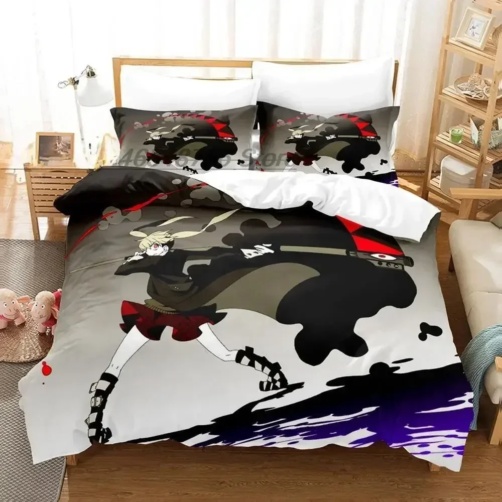 

Soul Eater Bedding Set Single Twin Full Queen King Size Bed Set Adult Kid Bedroom Duvet cover Sets 3D Print Anime bed sheet sets
