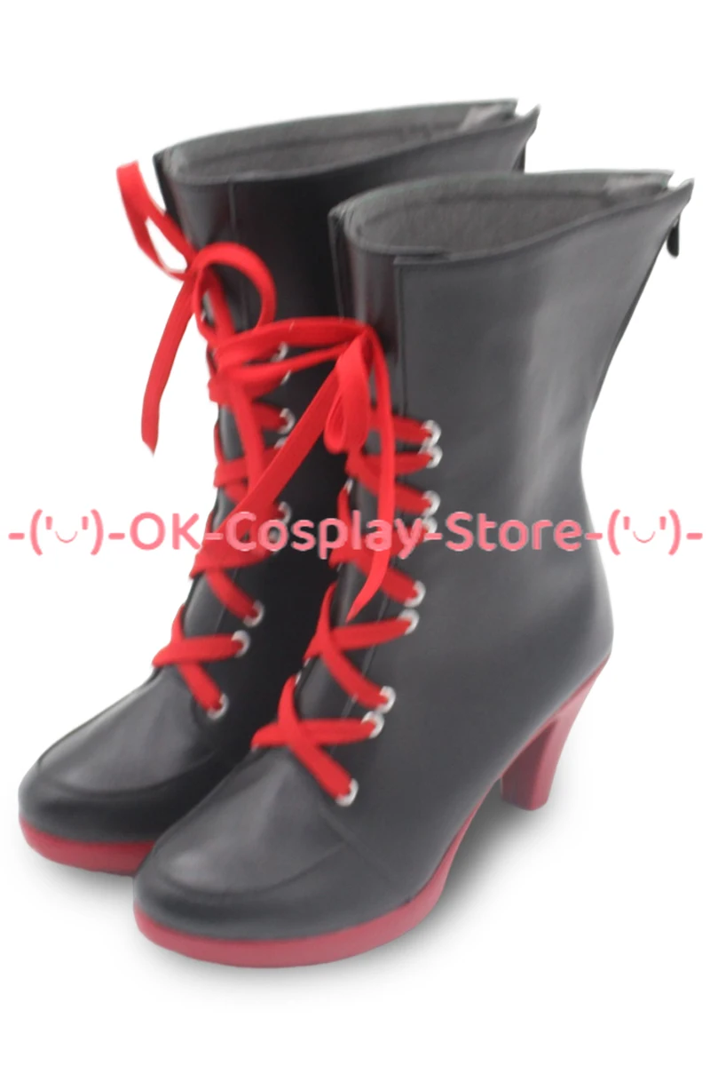 Kosaka Wakamo-Chaussures de Cosplay en Cuir PU, Bottes de Carnaval d'Halloween sur Mesure