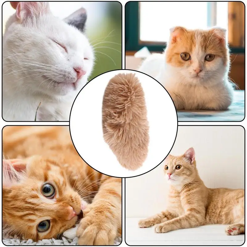 Cat Kicker Toy Interactive Cat Chew Toys Soft Plush Cat Pillow With Sound Kitten Teething Toys For Indoor Playing Pet Supplies