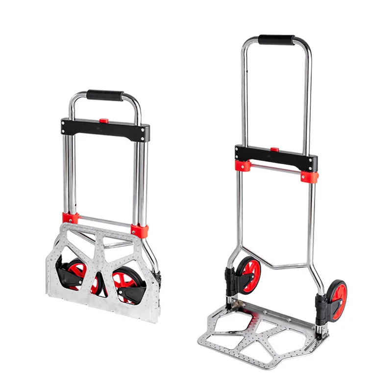 

Folding Hand Truck Free Installation Pulling Good Trailer Pulling Luggage Convenient Hand Puller Climbing Cart For Home Shopping