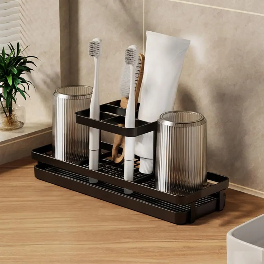 Toothbrush Storage Solution Waterproof Rust-proof Toothbrush Holder with Easy Installation Corrosion-resistant for Bathroom