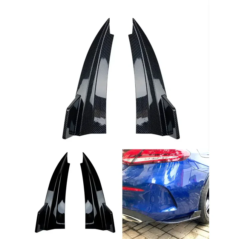 

Car Rear Bumper Canard Splitter Side Vent Kit Decor For Mercedes Benz C-Class W205 C43 C63 4D 2015 2016 2017 2018 2019 2020 2021