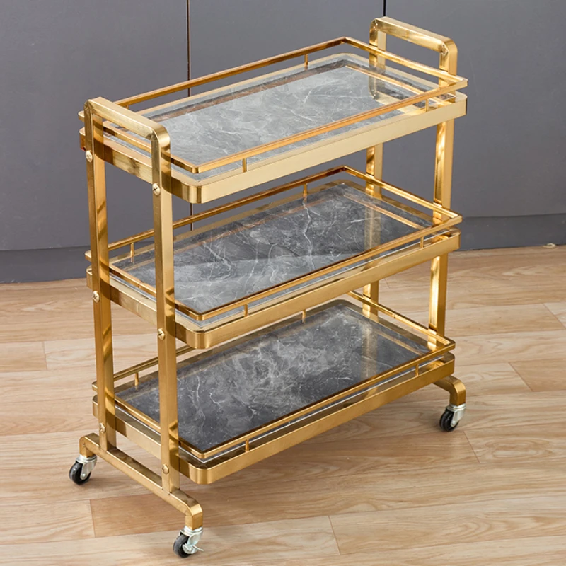 Clinical Service Cart Auxiliary Rolling Tray Furniture Dressing Elegant Hairdresser Luxury Living Room Carro Ruedas Trolley Iron