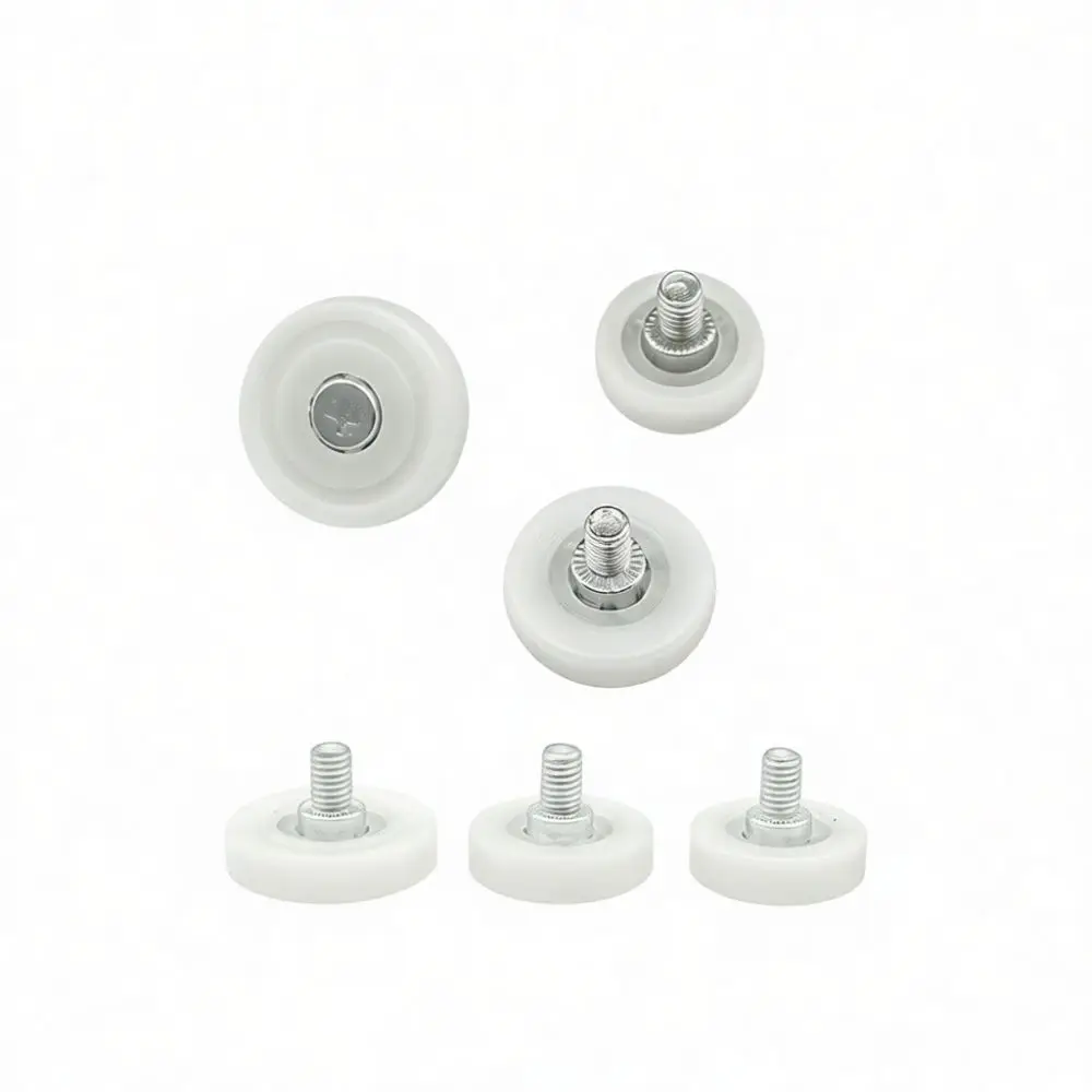 Smooth Nylon Bearing Pulley Roller Drawer Slide Guide Wheel Silent Movement Furniture Hardware Accessory Replacement Item