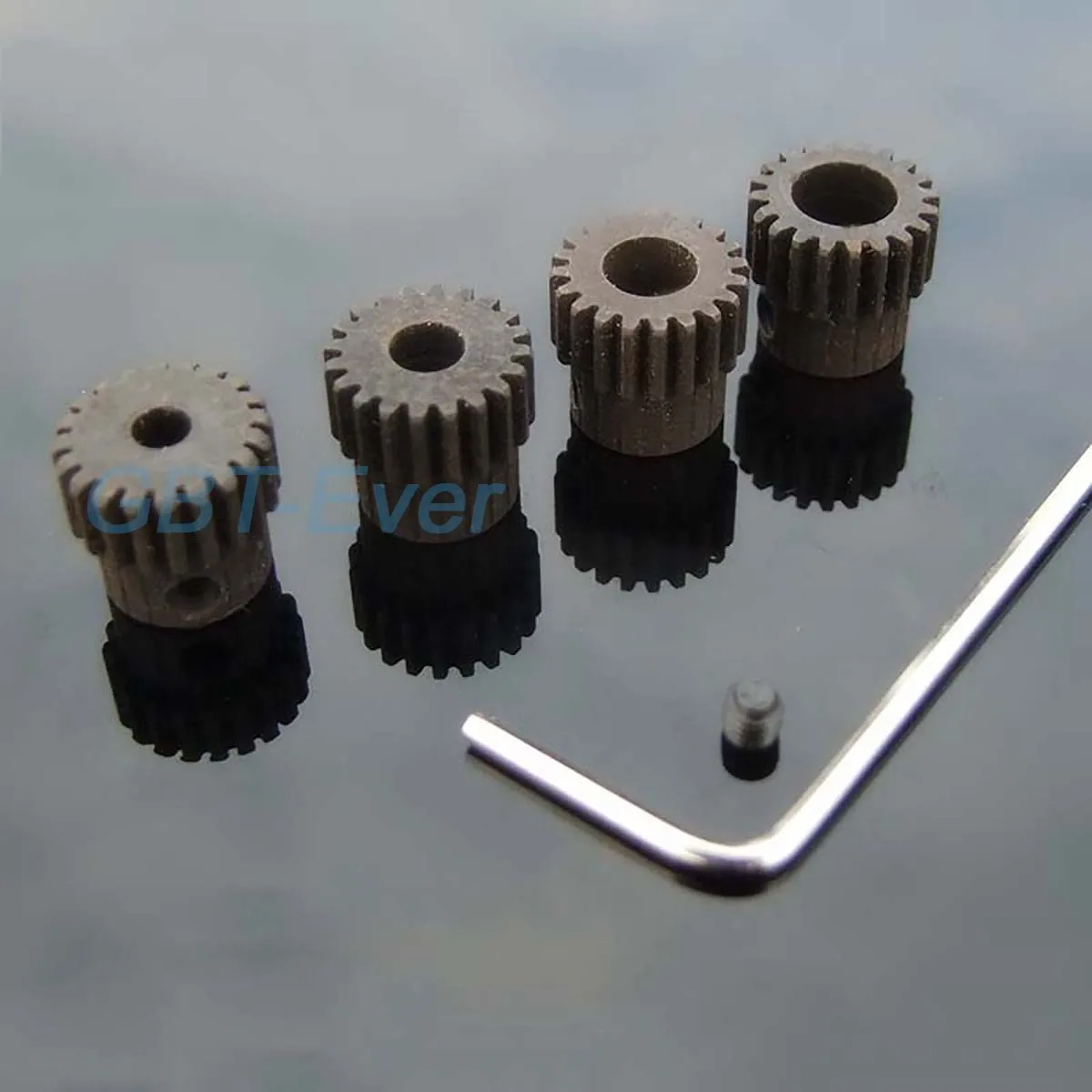 1Pcs 0.5Mod Step Gear 20 Teeth Bore 3mm 4mm 5mm 6mm 45# Steel Metal Motor Cam Gear Pinion Spur Gear (with Screw and Wrench)