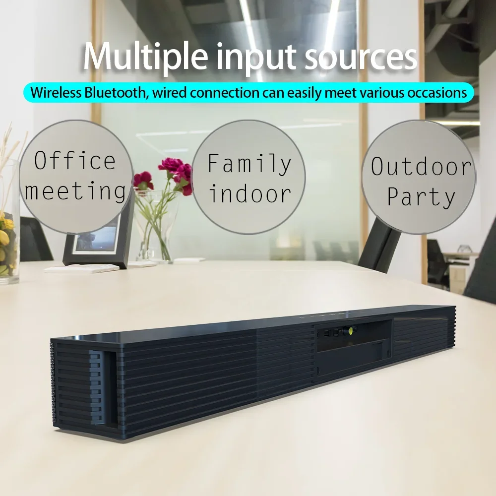 

Caixa De Som Bluetooth Speaker Strip Portable TV Soundbar Computer RGB Echo Wall Home Theater Music Sound Systems FM Radio