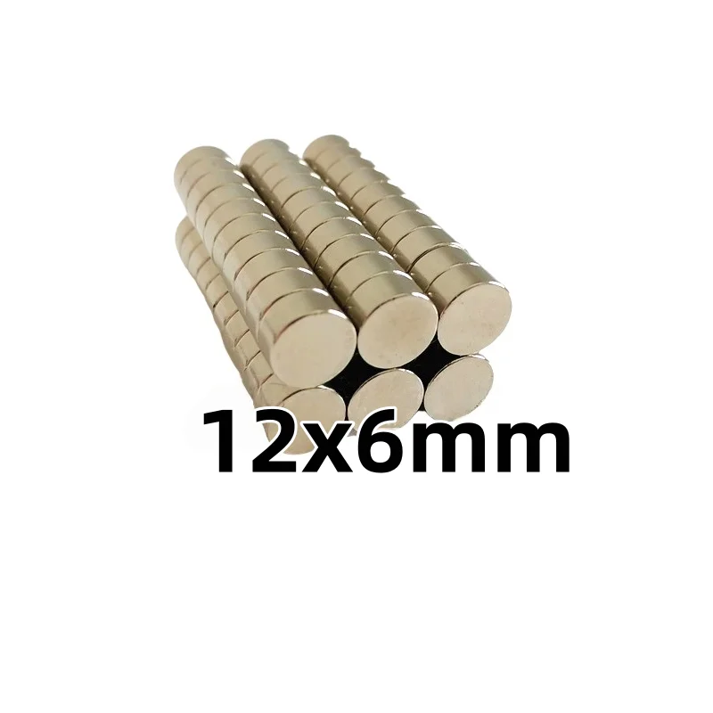 12x6mm Round magnets can be flexibly used for refrigerator attachment, office document fixing and DIY crafts 12x6mm