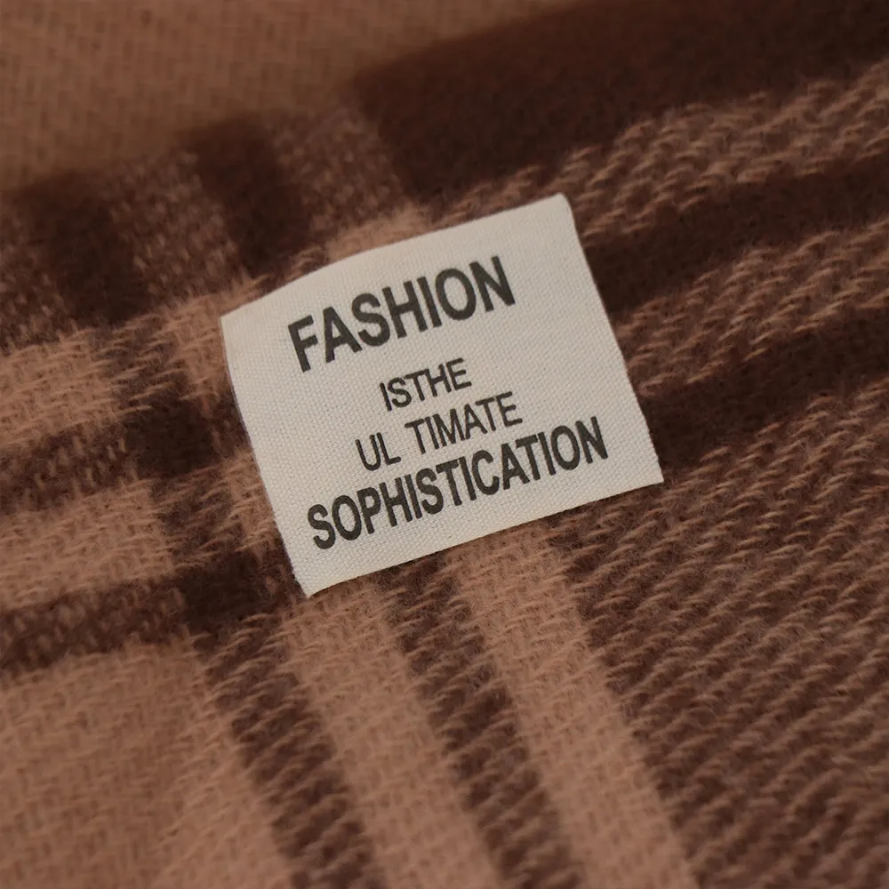 

Casual Windproof Plaid Wool Scarf Thicken Keep Warm Winter Cashmere Scarf Long Tessel Pashmina Neckerchief Men Scarf Gifts