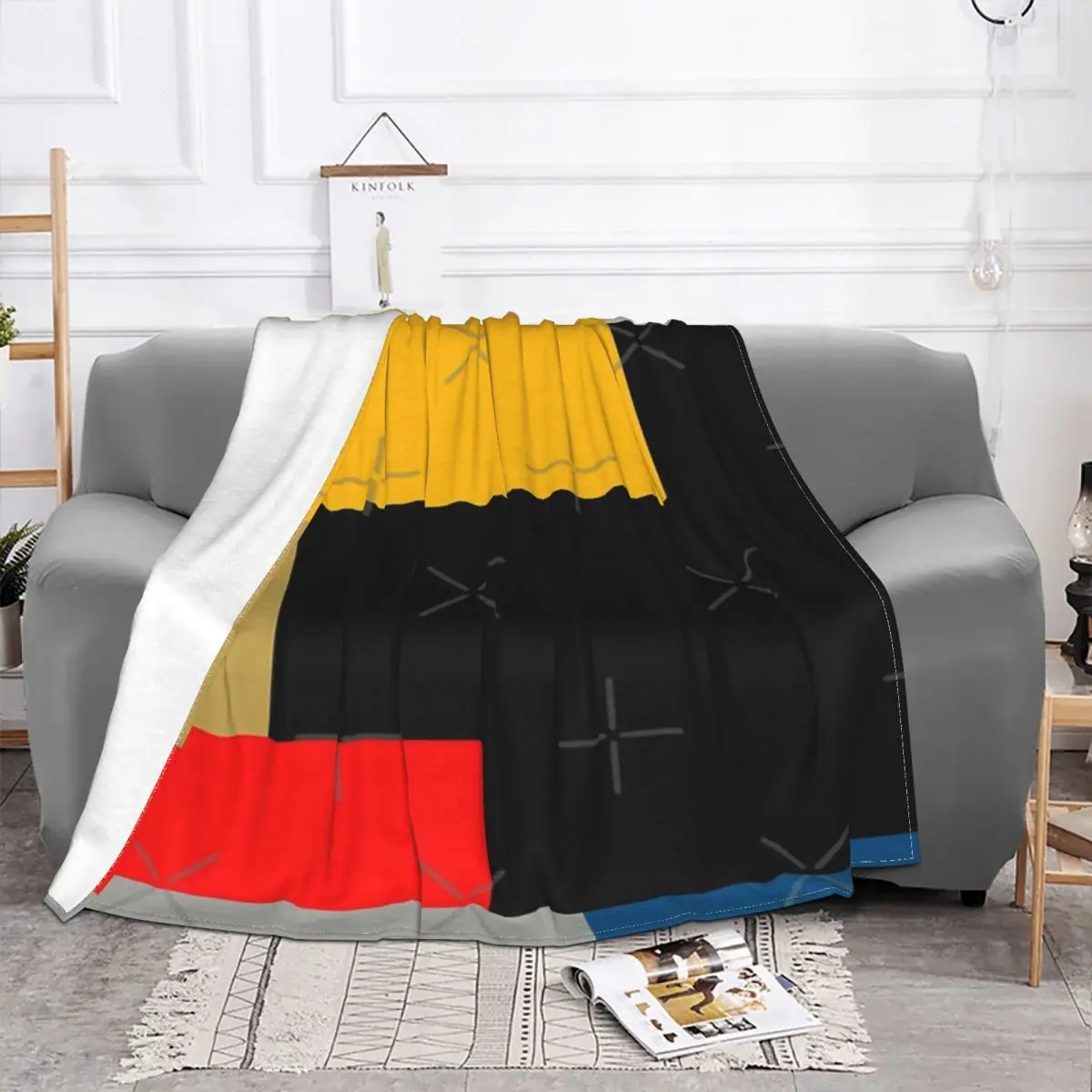 Modernism One Plush Blanket Winter Blankets Custom Blanket Personalized Throw Blanket