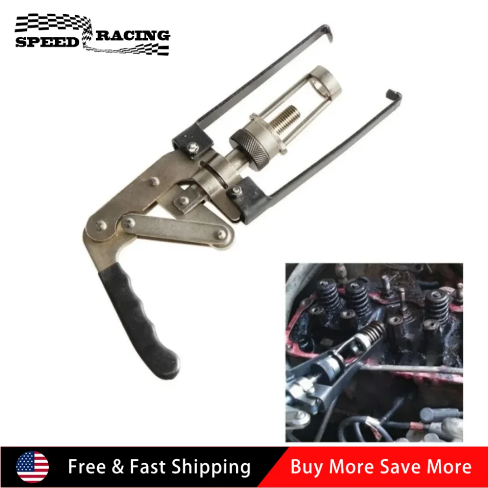 

High Quality Valve Spring Compressor Remover Tool For OHV OHC CHV Clamp Cylinder Removal Install Wrench Compressor Tool Sliver