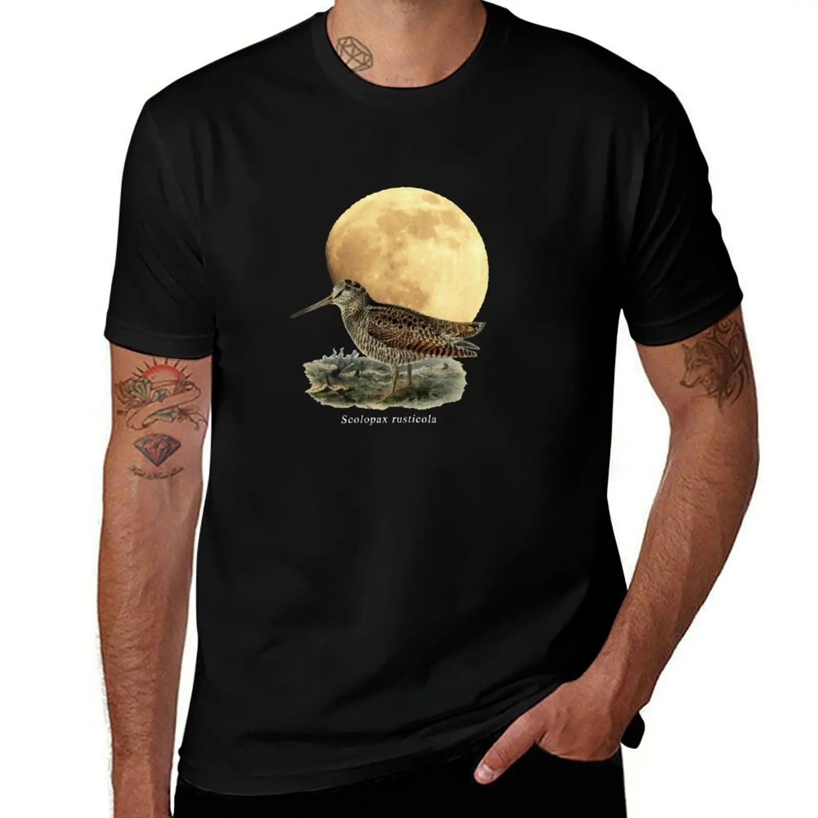 OBV - Woodcock Moon 1 T-Shirt vintage graphic tee customizeds plain black t shirts men