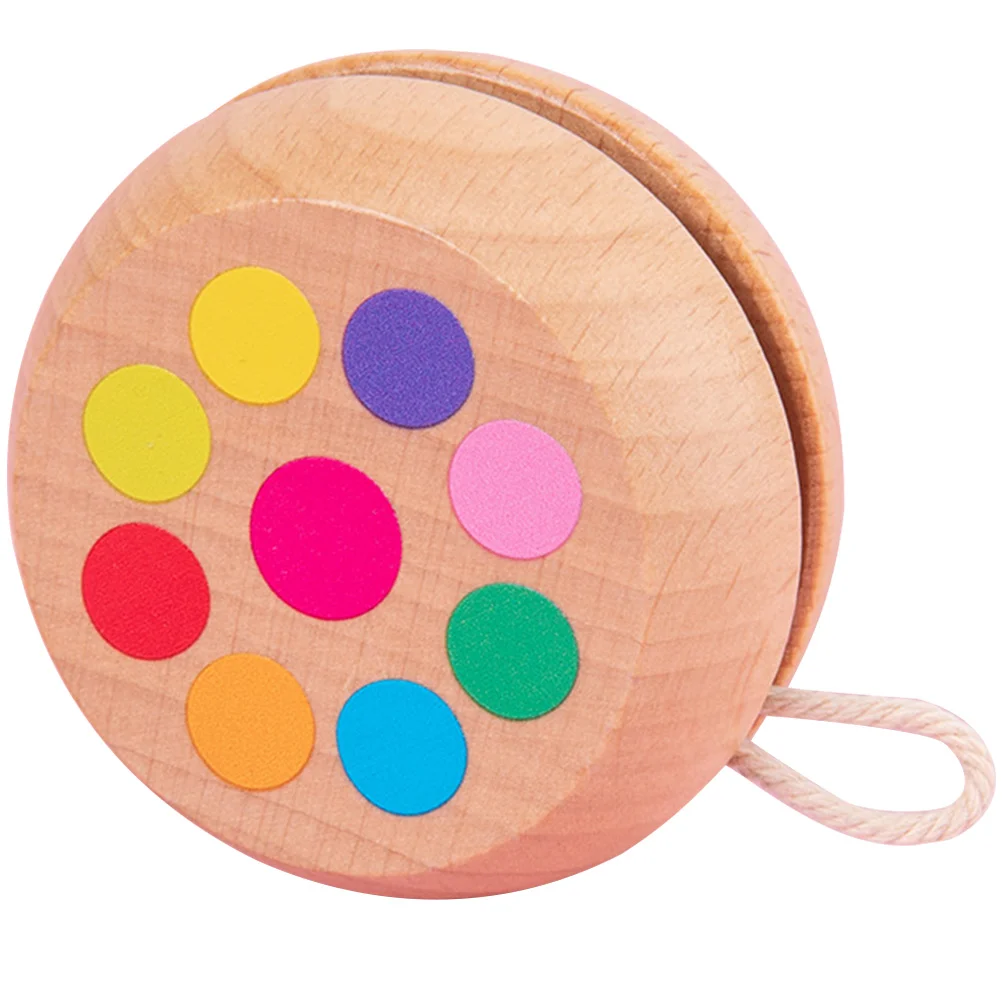 

Yo-Yo Convenient Toy for Children Wooden Kids Yoyo Playthings Thread Children's Adorable Balls