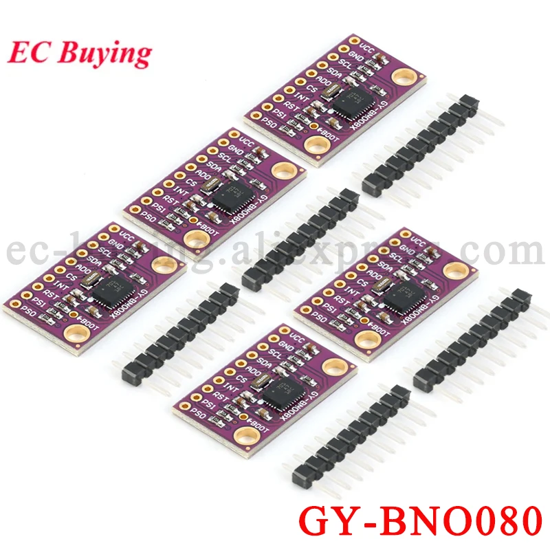 5 pces/1pc bno080 ar vr imu nove eixos 9dof ahrs módulo sensor 9 eixos alta acelerômetro giroscópio magnetômetro virtual 3d GY-BNO080