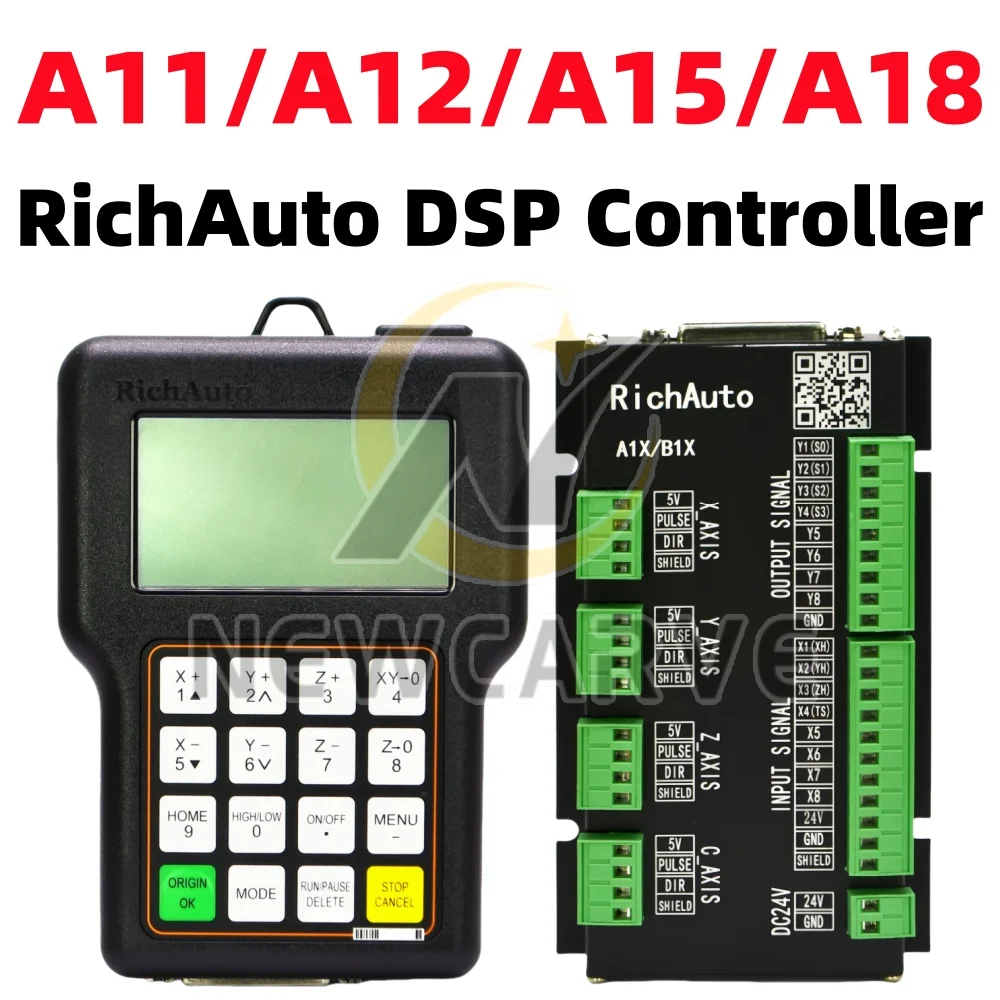 RichAuto DSP A11 A12 A15 A18 CNC Controller/DSP Controller Handle A1X Series A11E/A12E/A15E/A18E For CNC Woodworking Router