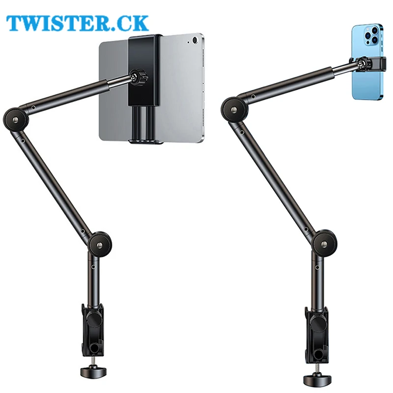 

Tablet Bed Desk Holder 360°Flexible Long Arm Mount Clamp For 4-12.9" Screen Laptop Smart Phone Readers