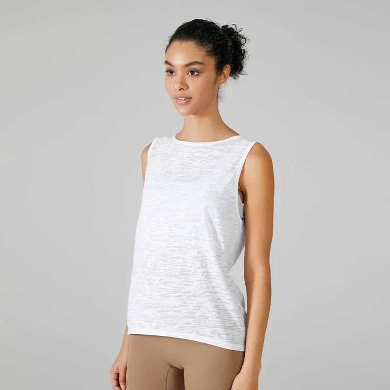 Camisetas sin mangas de entrenamiento con espalda cruzada para mujer, camisetas de entrenamiento para correr en gimnasio, chaleco de Yoga deportivo