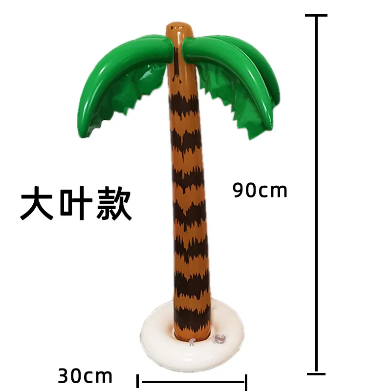 Hawaii Theme 4D Simulated Coconut Palm Tree Balloon Summer Beach Party Baloon Happy Hawaiian Aloha Luau Birthday Party Decor