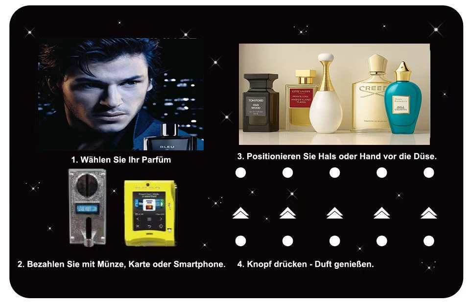 Europe Hot SellingSmart Fragrance Cologne Dispensing Desktop Vending Machines