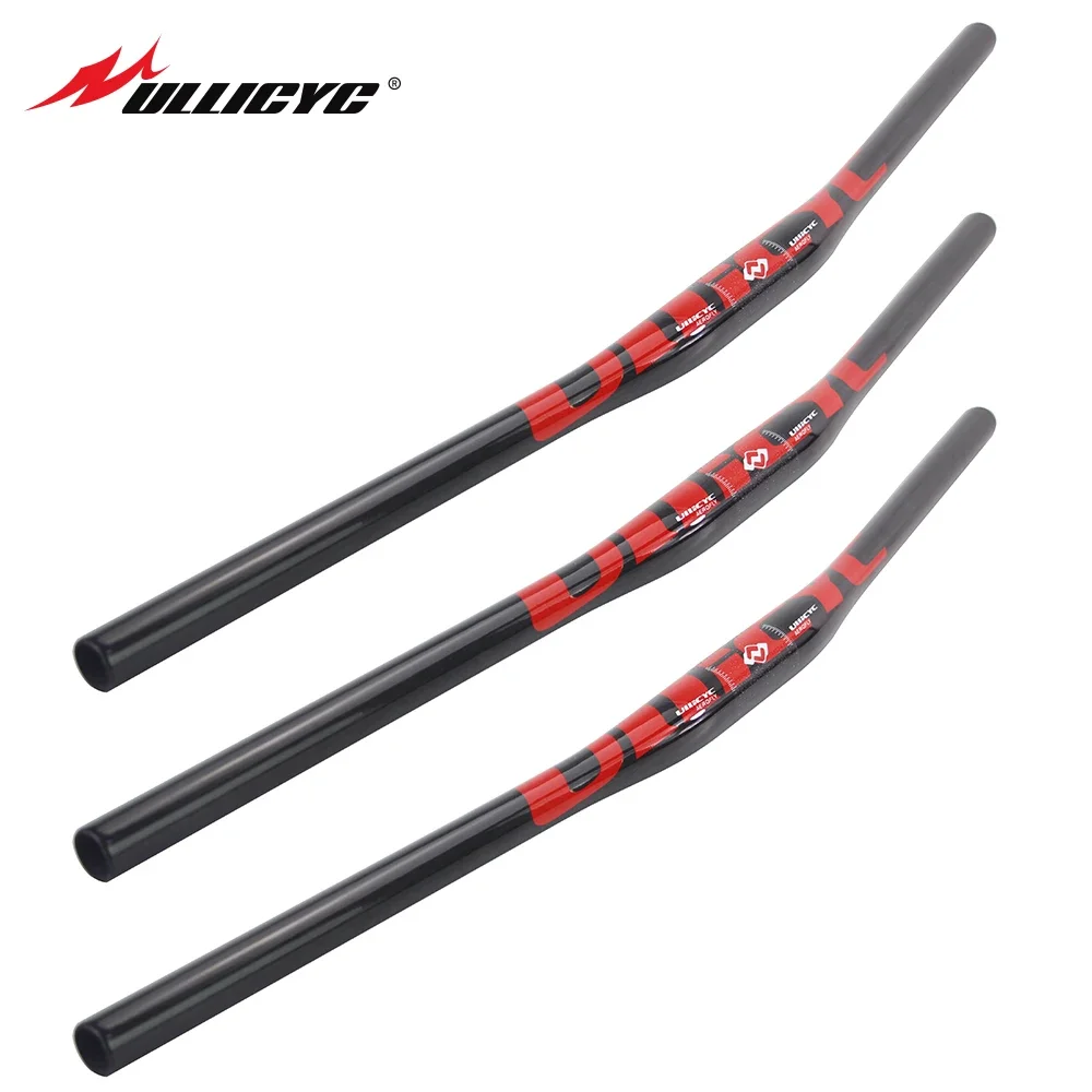 Manillar de Bicicleta ULLICYC de Carbono Completo, UD PROWESS, MTB XC FLAT, 6 Colores, 680-740mm, Nuevo