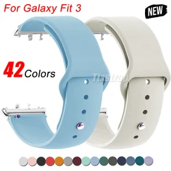 Silicone Strap For Samsung Galaxy Fit 3 Watch Band Wristband For Samsung Galaxy Fit 3 SM-R390 Bracelet Watchband Replacemen