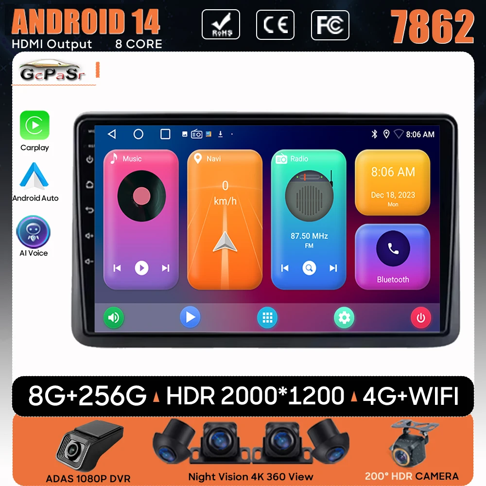 

For Honda CITY 2020-2022 Navigation GPS Android Auto Car Radio Video Player Carplay Stereo Bluetooth No 2din DVD 4G Wifi Screen