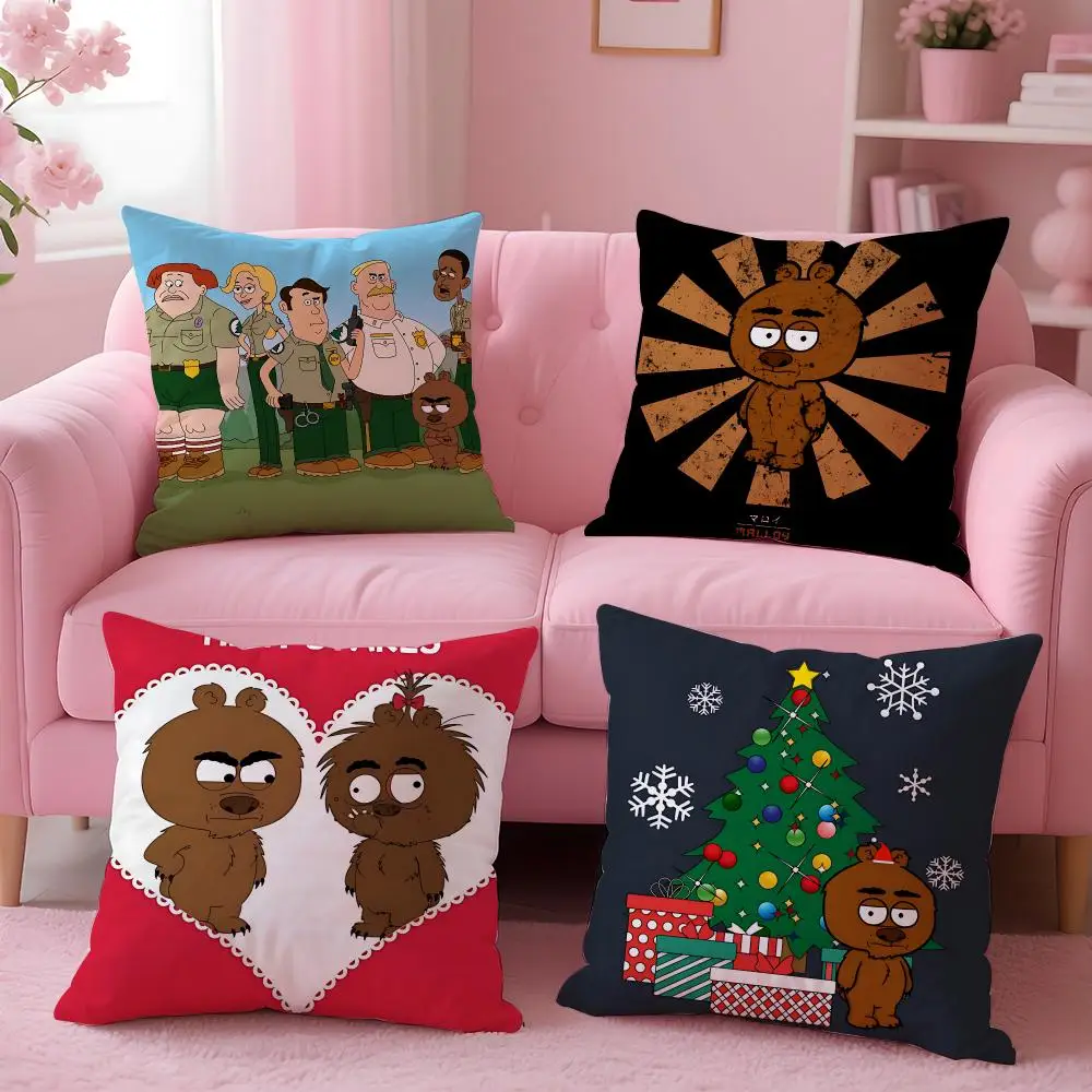 Adult Cartoon B-BrickleberryS Cushion Cover Comfortable Reversible Pillow Cover Ideal for Car Sofa Bedroom & Beyond