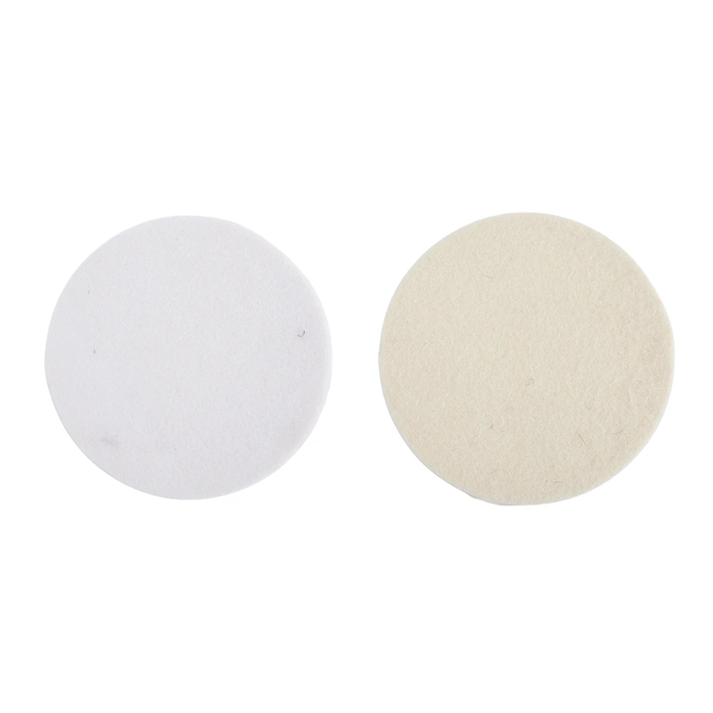 2Pcs 1/2/3/4/5/6/7 Inch Wool Felt Polishing Pad Wheel For Car Glass Stainless Steel  Furniture Wood Products Tableware