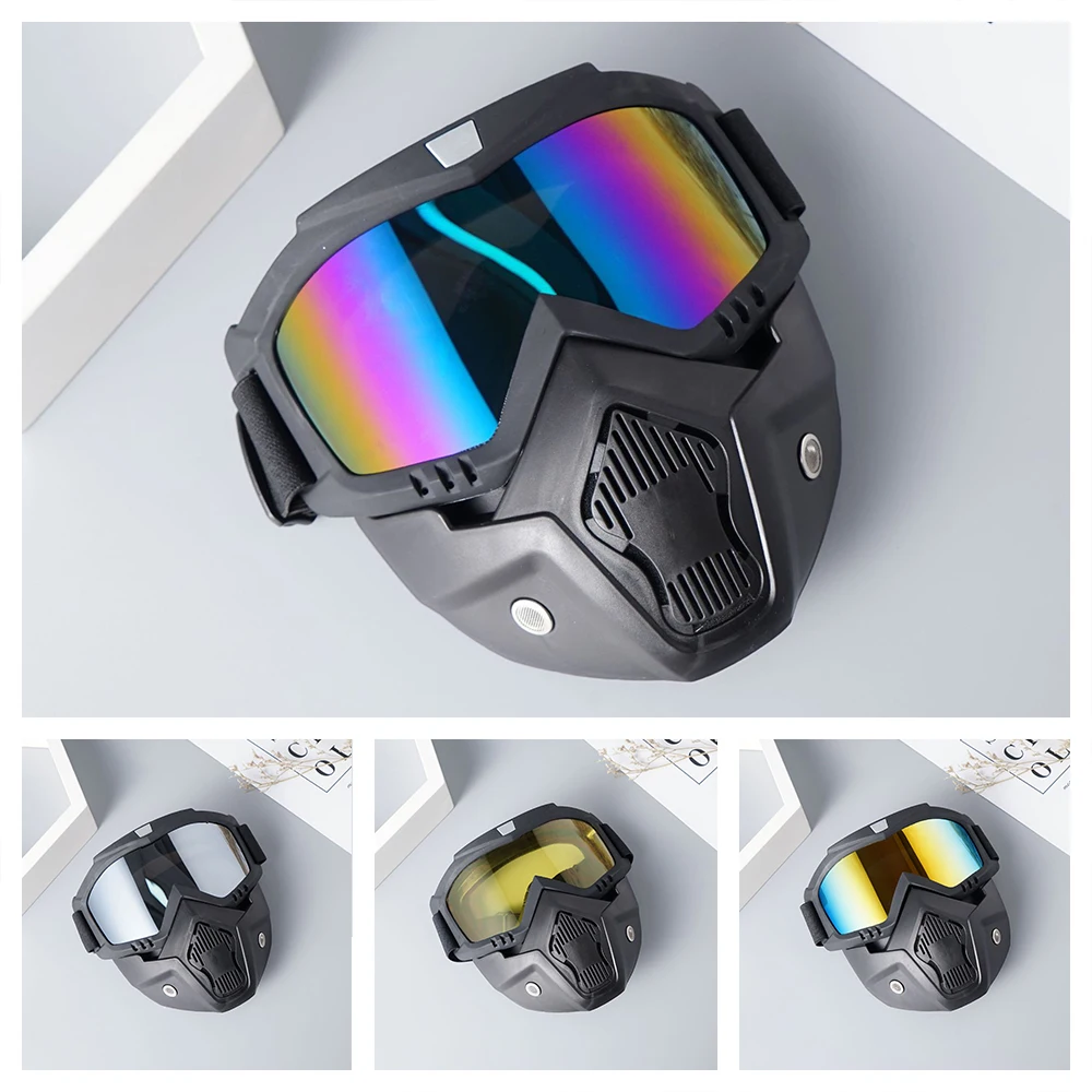 

Лыжная маска, защитные очки, маска для снегохода, горная спортивная антибликовая маска, велосипедное зимнее лыжное снаряжение, ветрозащитная маска