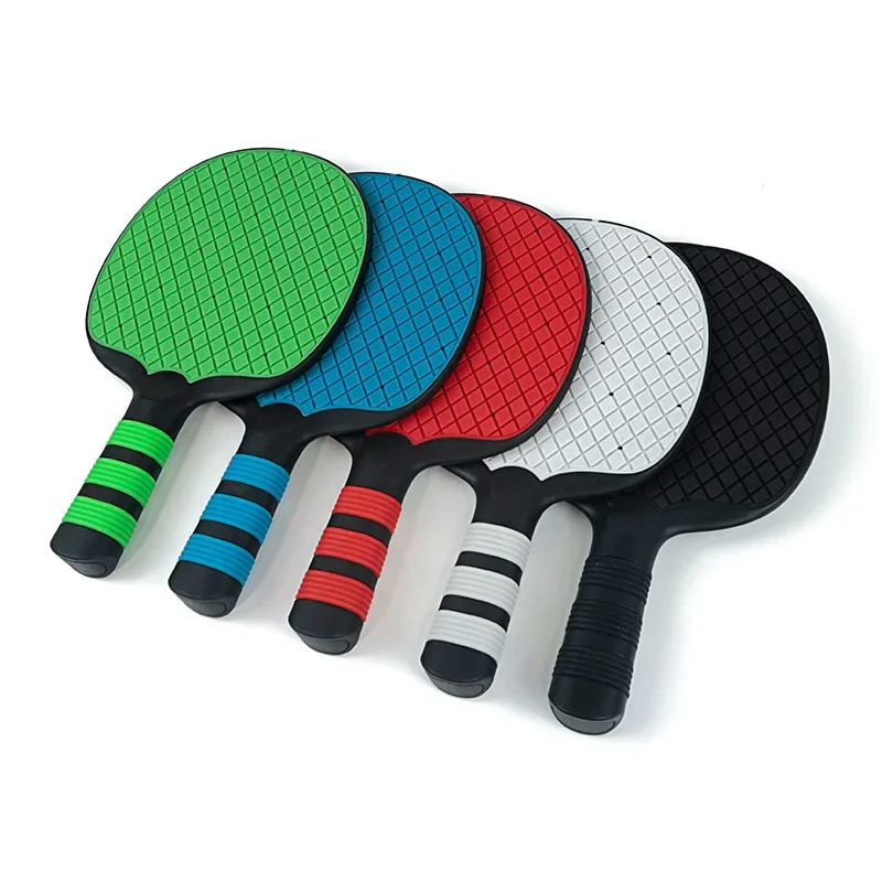 Creative Ping Pong Racket Cross Racket Rubber Integrated Plastic Adult Children Student Practice Finished Product