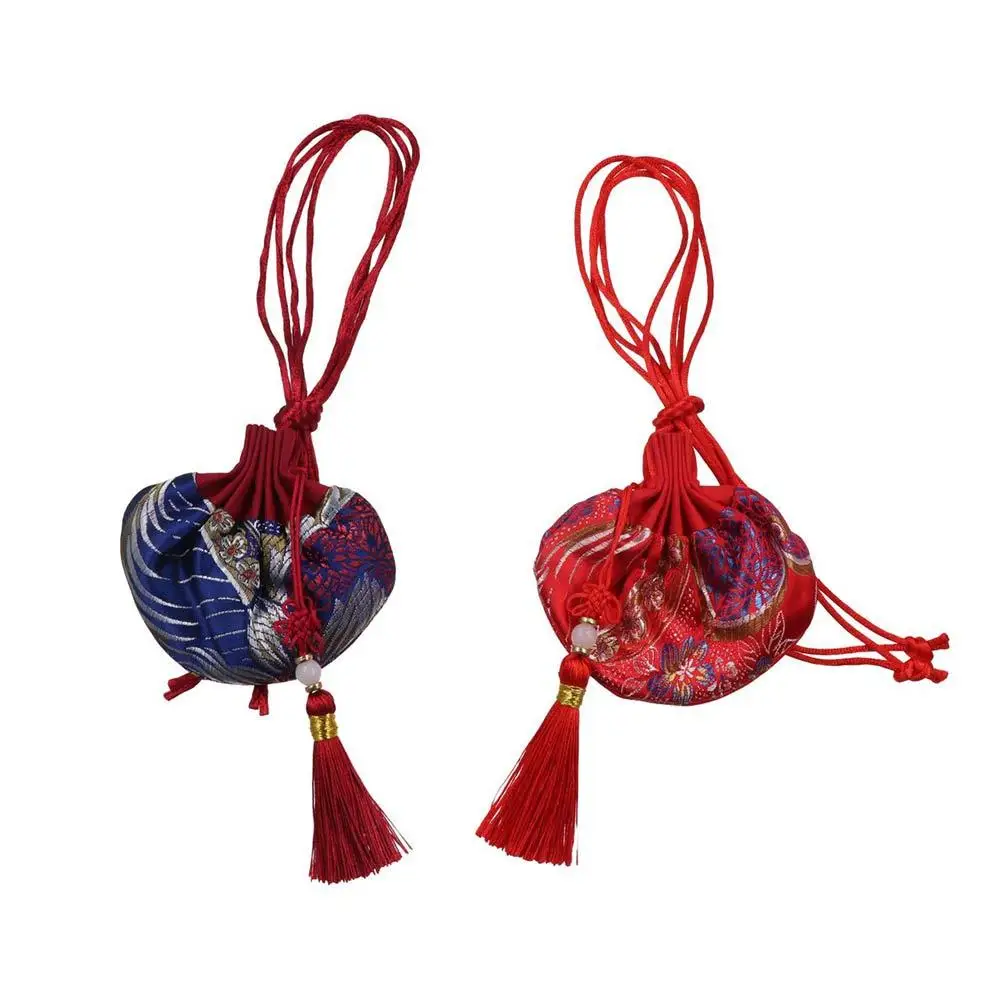 

Dragon Boat Festival Bag Flower Embroidery Sachet Jewelry Packaging Brocade Jewelry Storage Bag Retro Pattern Small Pouch