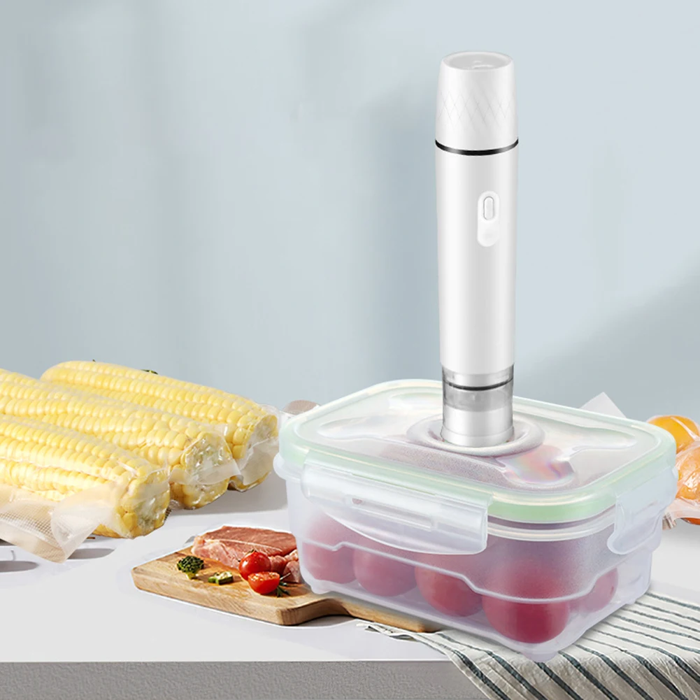 

Cordless Electric Air Pump Cordless Air Pump 17.8*4*4 Cm Electric Air Pump Convenient For Travel Efficient Food Preservation