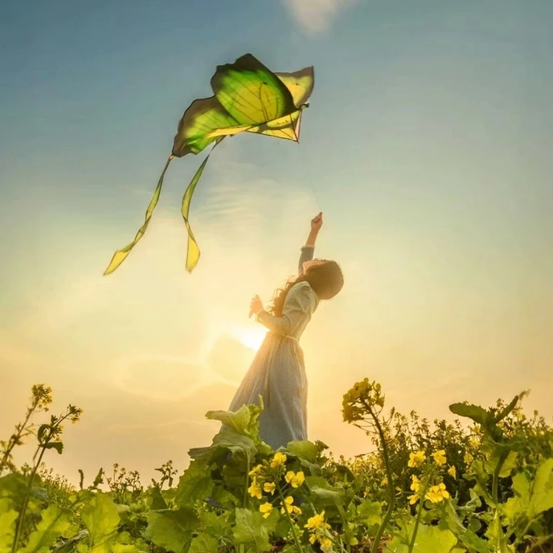 Nuove aquiloni a farfalla che volano per bambini aquiloni fabbrica sport da spiaggia gioca uccello Aquilone linea koinobori Aquilone surf fluo aquiloni nylon