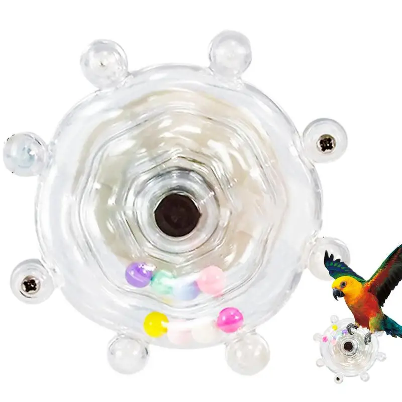 Bird Swivel Wheel Toy Rotating Wheel Swivel Toy For Parrot Parrot Rotating Bird Interactive Wheel Toy For Parakeets