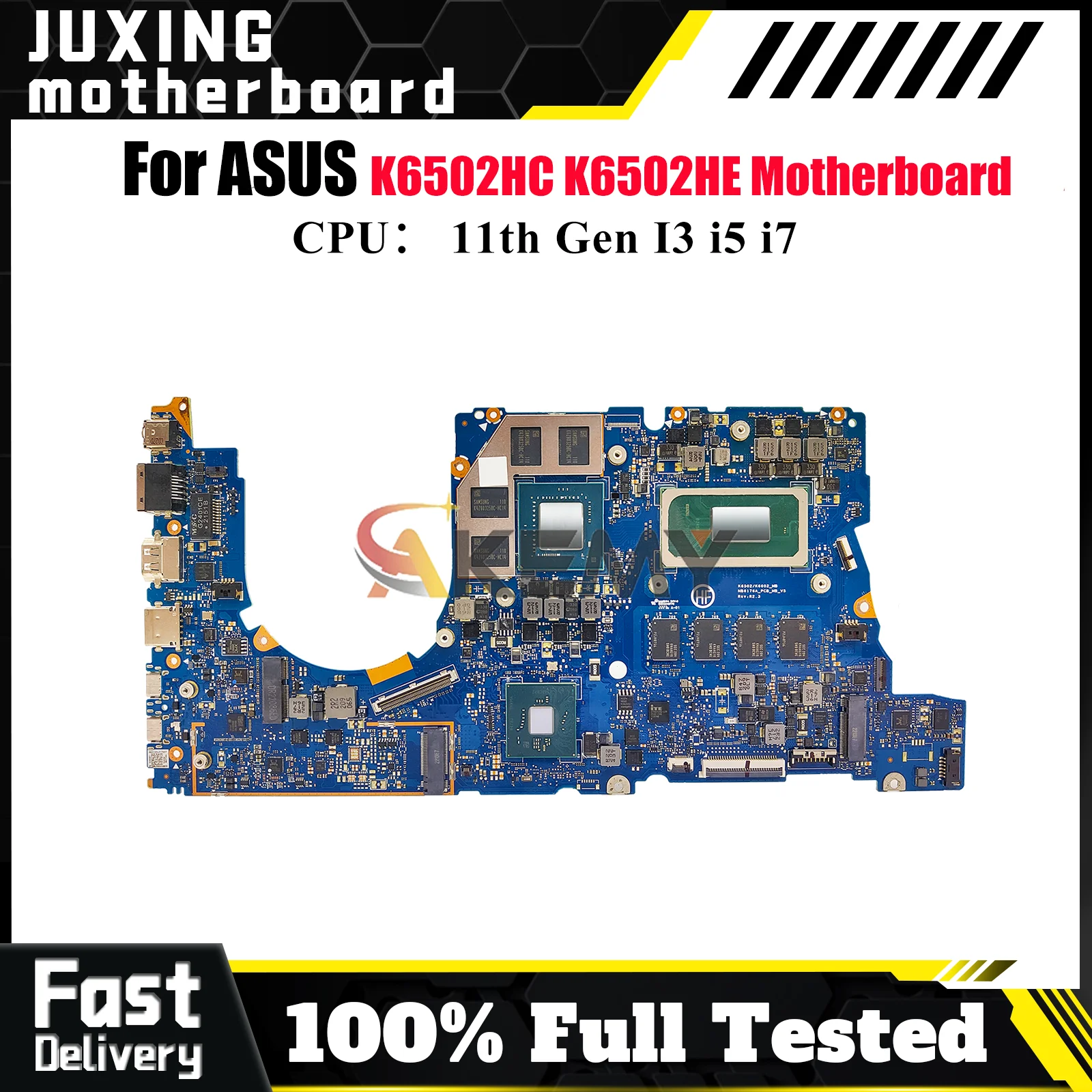 

K6502HC Laptop Motherboard For ASUS TUF Gaming K6502H K6502HE K6502HC Mainboard With 11th Gen I3 i5 i7 CPU 100% tests fast ship